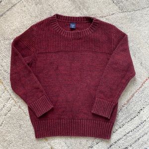 Baby Gap 100% Cotton Pullover Sweater in Maroon